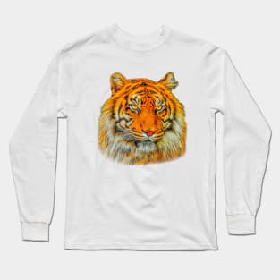 Sumatran Tigers Head Long Sleeve T-Shirt